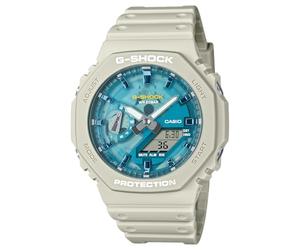 Casio G-Shock GA2100AS-5A Oasis Collection Montre octogonale Beige Bleu