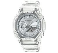 Casio G-Shock GA2100BM-7A8 Montre octogonal en résine translucide avec cadran argenté, Argenté