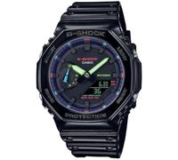 CASIO G-Shock, Montre, Résistance à leau, Fonctions Multiples, Résistance aux Chocs, Éclairage LED, Casio Watch GA-2100RGB-1AER