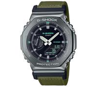 CASIO G-Shock, Montre, Résistance à leau, Fonctions Multiples, Résistance aux Chocs, Éclairage LED, Casio G-Shock Mens Green Watch GM-2100CB-3AER