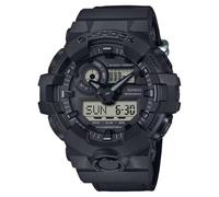 Casio Chronographe Homme GA-700BCE-1AER Quartz G-Shock Étanche 20 ATM Bracelet tissu noir
