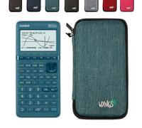 Casio Graph 25+E II avec Housse de Protection WYNGS Incluse Turquoise - Calculatrice Graphique - Pack de Base
