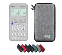 Casio Graph Light avec Housse de Protection WYNGS Incluse Gris Clair - Calculatrice Graphique - Pack de Base