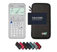Casio Graph Light avec Housse de Protection WYNGS Incluse Gris Foncé - Calculatrice Graphique - Pack de Base