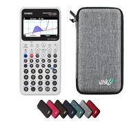 Casio Graph Math+ avec Housse de Protection WYNGS Incluse Gris Clair - Calculatrice Graphique - Pack de Base