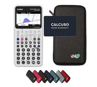 Casio Graph Math+ avec Housse de Protection WYNGS Incluse Gris Foncé - Calculatrice Graphique - Pack de Base