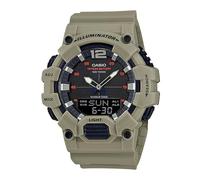 Casio HDC-700-1AVCF Montre Classique à Quartz analogique et numérique pour Homme Noir, Peau, Moderne