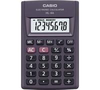 Casio HL-4A Calculatrice de poche anthracite Ecran: 8 à pile(s) (l x H x P) 56 x 9 x 87 mm
