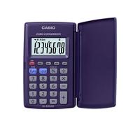 Casio Calculatrice de poche HL-820VERA - 8 chiffres grand écran avec pourcentage + conversion Euro