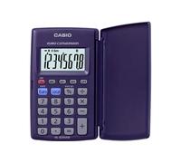 Casio Calculatrice de poche HL-820VERA - 8 chiffres grand écran avec pourcentage + conversion Euro