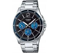 Casio Hommes Montre à quartz analogique avec bracelet en acier inoxydable MTP-1374D-2A