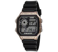 Casio Hommes Numérique Quartz Japonais Montre avec Bracelet en Résine AE-1200WH-5AVCF