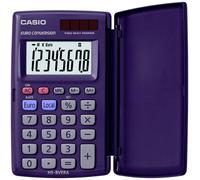 Casio HS-8VERA Calculatrice de poche bleu foncé Ecran: 8 solaire, à pile(s) (l x H x P) 62.5 x 10 x 104 mm