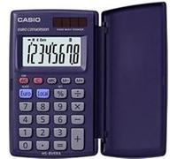 Casio HS-8VERA Calculatrice de poche bleu foncé Ecran: 8 solaire, à pile(s) (l x H x P) 62.5 x 10 x