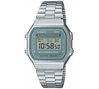 Casio Illuminateur Numérique Vintage (36 Mm) Cadran Numérique Bleu A168WA-3AYES