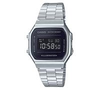 Casio Illuminateur Rétro Vintage (36,3 Mm) Cadran Numérique / Acier A168WEM-1EF