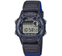 Casio Illuminator | Série W220HF | Rétroéclairage LED | Alarme | Chronographe | Montre numérique | Noir/Bleu