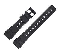 Casio JC-30 Bracelet de montre en plastique Noir 18 mm