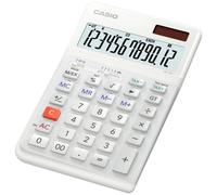 Casio JE-12E-WE Calculatrice de bureau blanc Ecran: 12 à pile(s), solaire (l x H x P) 111 x 178 x 24