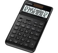 Casio JW-200SC-BK Calculatrice de bureau noir Ecran: 12 solaire, à pile(s) (l x