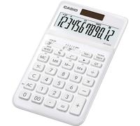 Casio JW-200SC - Calculatrice de bureau - 12 chiffres - panneau solaire, pile - blanc