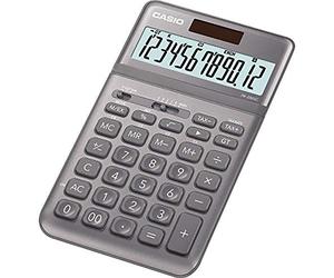 Casio JW-200SC-GY - Calculatrice de Bureau, 1,1 x 10,9 x 18,4, Couleur Argent