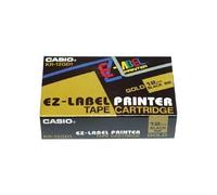 Casio KR-12GD1 - Auto-adhésif - noir sur or - Rouleau (1,2 cm x 8 m) 1 cassette(s) bande d'étiquettes