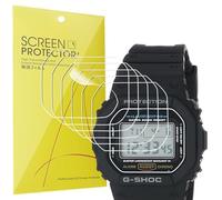 Casio Lot de 6 films protecteurs d'écran transparents en TPU pour montre Ca-sio F105W, F108WH, W-217H, W218H, W800HG, AE1200WH, AE1300WH, A158W, A168WA (pour montre DW5600E)
