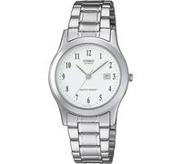 Casio Montre LTP-1141PA-7BEG Analogique LED Étanche Résistante aux chocs Argentée Femme