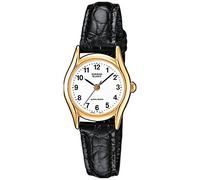 Casio - LTP-1154PQ-7BEF - Collection - Montre Femme - Quartz Analogique - Cadran Blanc - Bracelet Cuir Noir
