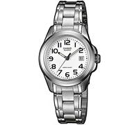 Casio - LTP-1259PD-7BEF - Collection - Montre Femme - Quartz Analogique - Cadran Blanc - Bracelet Acier Argent