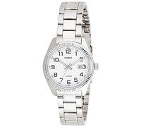Casio - LTP-1302D-7B - Classic - Montre Femme - Quartz Analogique - Cadran Blanc - Bracelet Acier Gris