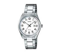 Casio - LTP-1302PD-7BVEF - Collection - Montre Femme - Quartz Analogique - Cadran Blanc - Bracelet Acier Argent