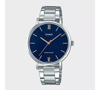 Casio Montre, Argenté/Bleu/doré, Bracelet