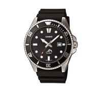 Casio MDV106-1AV 200 M WR Montre de plongée Noire pour Homme (MDV106-1A), Noir/argenté., Adult, Standard