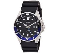 Casio MDV106-1AV 200 M WR Montre de plongée pour Homme Noir, Noir/Bleu, Classique