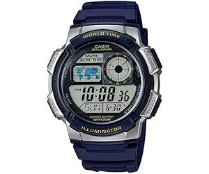 CASIO Mod. World Time Illuminator - 5 Alarms, 10 Year Battery
