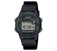 Casio Montre Collection W-220H-1A3VEF Mixte 37 mm Quartz Digital Noir/Vert Plexiglas