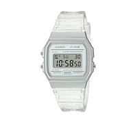 Casio Montre à Quartz Classique série F91W | Résistante à l'eau | Chronomètre 1/100 Seconde | Alarme Quotidienne | Signal horaire | Calendrier Automatique | Boîtier SS | Format 12/24 Heures, Claire,