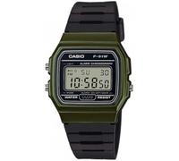Casio Montre à Quartz Classique série F91W | Résistante à l'eau | Chronomètre 1/100 Seconde | Alarme Quotidienne | Signal horaire | Calendrier Automatique | Boîtier SS | Format 12/24 Heures, Vert,