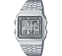 Casio Montre à quartz numérique unie avec bracelet en acier inoxydable A500WA-7