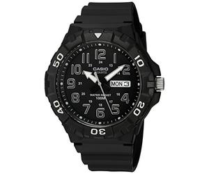 Casio Montre à Quartz pour Homme MRW-210H-1AVCF - Affichage analogique - Noir, Noir/Or, MRW-210H-1AVCF
