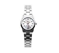 Casio Montre analogique à Quartz pour Femme avec Bracelet en Acier Inoxydable LTP-V001D-7, argenté, décontracté