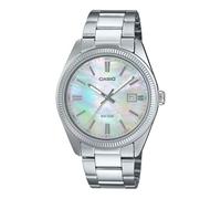 Casio Montre analogique Vintage Collection MTP1302, Argenté/perle, Classique