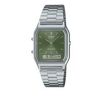 Casio Montre AQ-230A-3AMQYDF – Vintage, Analogique-numérique, Bracelet en acier inoxydable, Étanche