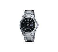 Casio Montre Classique en Argent MTP1239D-1A, Noir, Mouvement à Quartz, Noir, Mouvement à Quartz