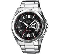 Casio Edifice classic EF-129D-1AVEF - Montre-bracelet - quartz - analogique - acier inoxydable - acier inoxydable - fluorescent Argent G