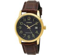 Casio Montre élégante MTP-V002GL-1B, Noir, Classique