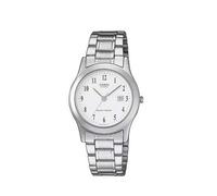 Casio Montre LTP-1141PA-7BEG Analogique LED Étanche Résistante aux chocs Argentée Femme