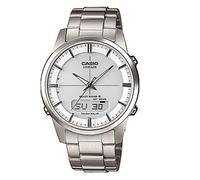 Casio Montre Homme LCW-M170TD-7AER Chronographe, Montres radio pilotéeGris, Argent, Blanc Gris